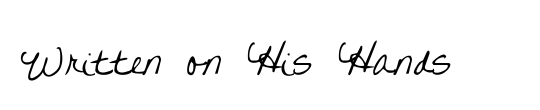 Written on His Hands