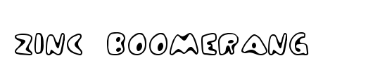 Zinc Boomerang