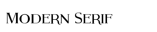 Modern Serif