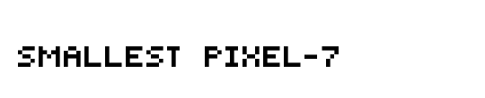 Smallest Pixel-7