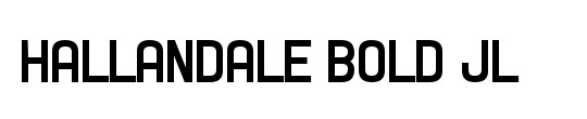 Hallandale Bold JL