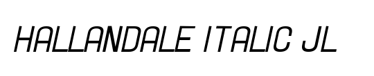 Hallandale Italic JL