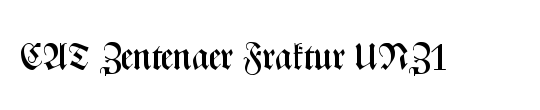 CAT Zentenaer Fraktur UNZ1