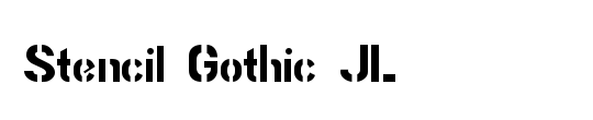 Stencil Gothic JL