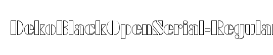 DekoBlackOpenSerial