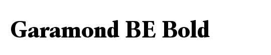 Garamond BE