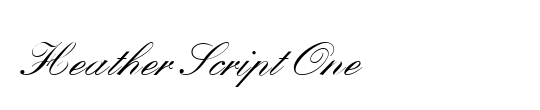 Heather Script One