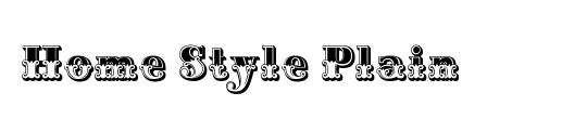 Home Style Plain