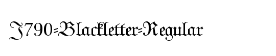 J790-Blackletter