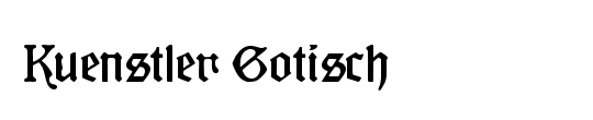 Kuenstler Gotisch