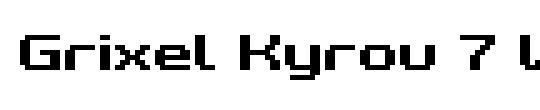 Grixel Kyrou 7 Wide Bold