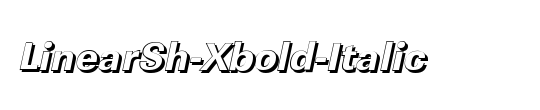 LinearSh-Xbold