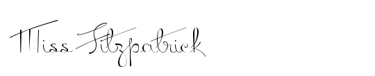 Miss Fitzpatrick