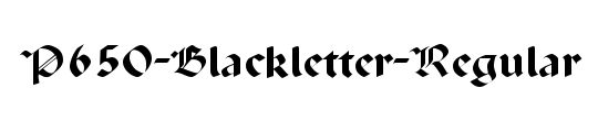 P650-Blackletter