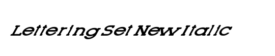 Lettering Set New