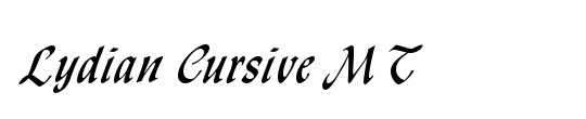 Lydian Cursive MT