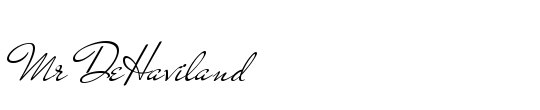 Mr DeHaviland
