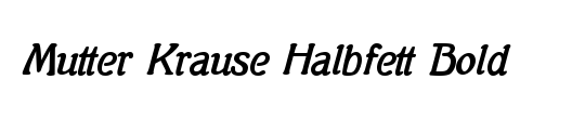 Mutter Krause Halbfett