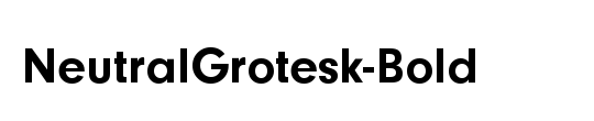 NeutralGrotesk
