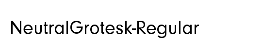 NeutralGrotesk