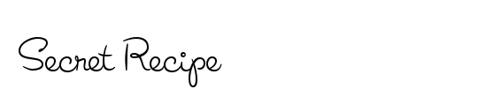 Secret Recipe