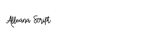 Alleana Script