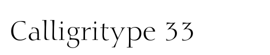 Calligritype 33