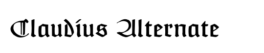 Claudius Alternate
