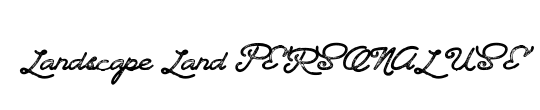 Landscape Land PERSONAL USE