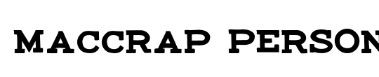 maccrap PERSONAL USE