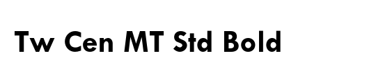 Tw Cen MT Std