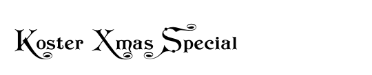 Koster Xmas Special