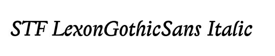 STF LexonGothicSans