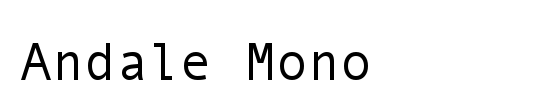 Andale Mono
