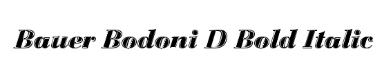 Bauer Bodoni D In1
