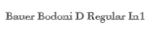 Bauer Bodoni D In1
