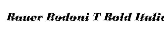 Bauer Bodoni T In1