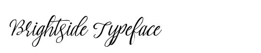 Brightside Typeface