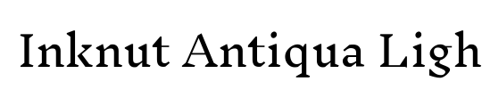 Inknut Antiqua Light