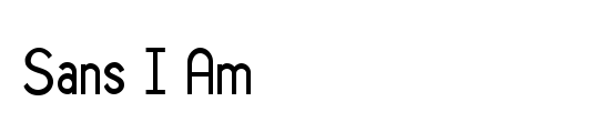 Sans I Am
