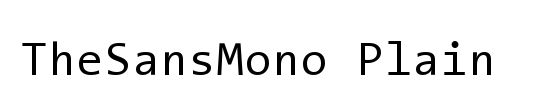 The Sans Mono-