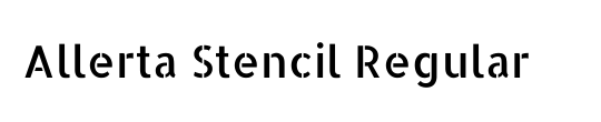 Allerta Stencil
