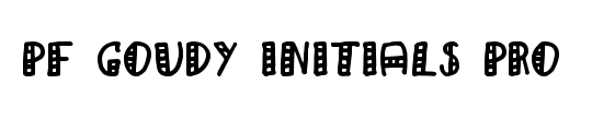 PF Goudy Initials Pro