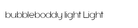 bubbleboddy light