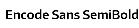 Encode Sans