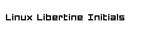 Linux Libertine Initials