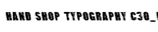 Hand Shop Typography C30_demo
