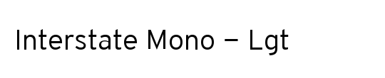 Interstate Mono - Lgt