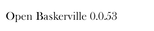 Open Baskerville 0.0.53