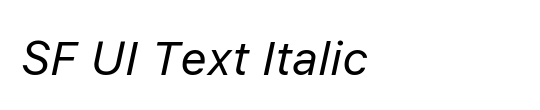 SF UI Text